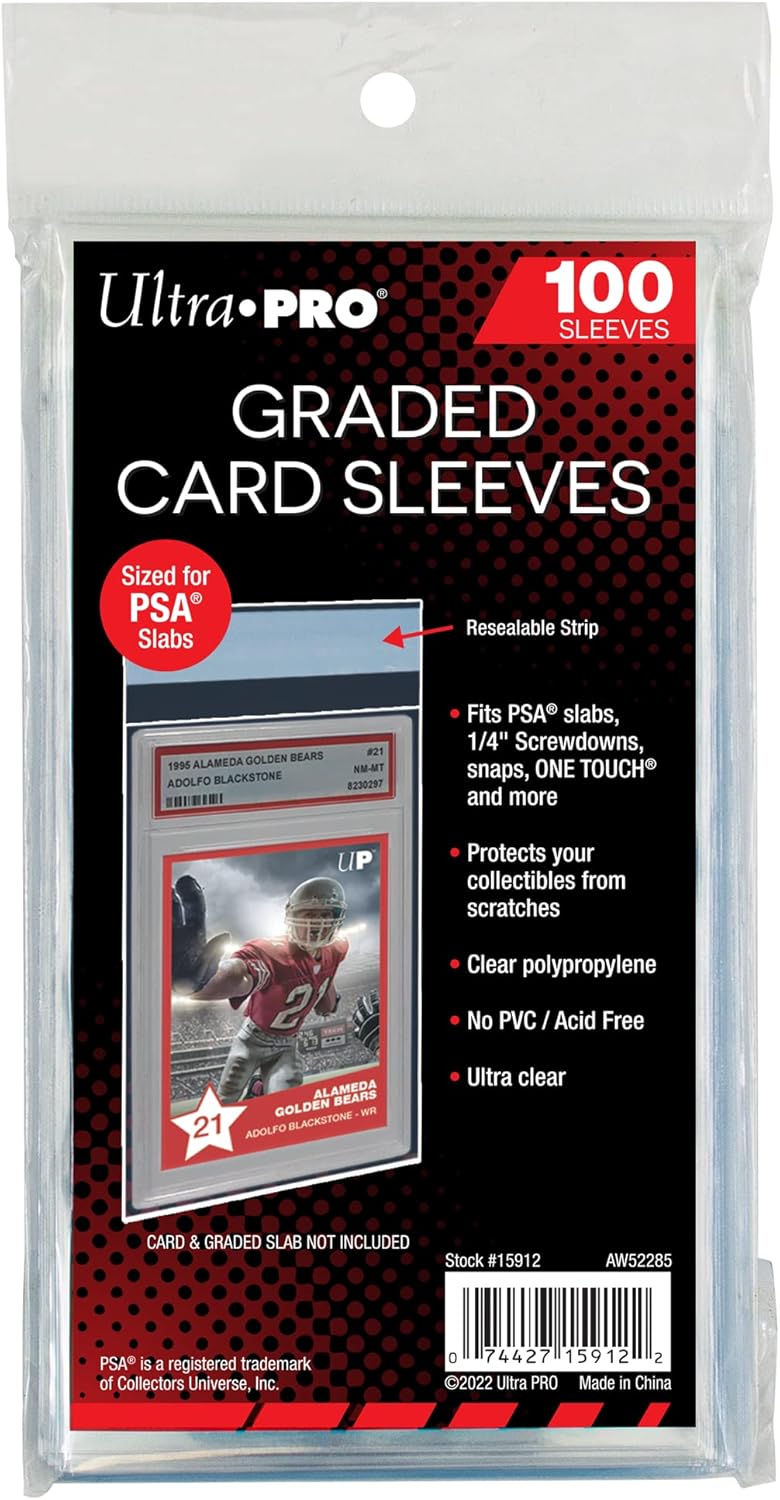 UltraPro Card Supplies PSA Graded Standard Card Sleeves [100 Count] - Image 3